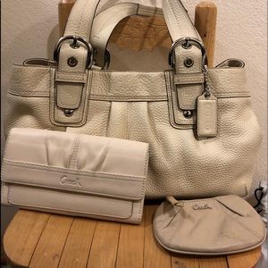 Coach Purse, wallet and coin slip with dust bag